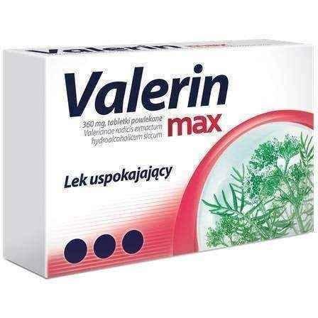 VALERIN MAX x 10 tablets, valerian supplement UK