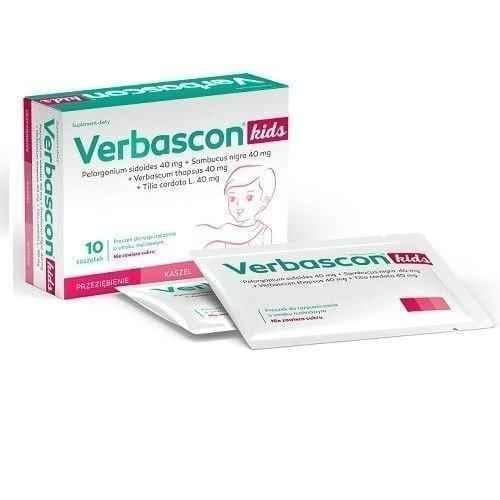 VERBASCON KIDS Raspberry flavor 5g x 10 sachets UK