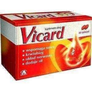 Vicard x 60 dragee, heart and circulatory system, circulatory system function UK