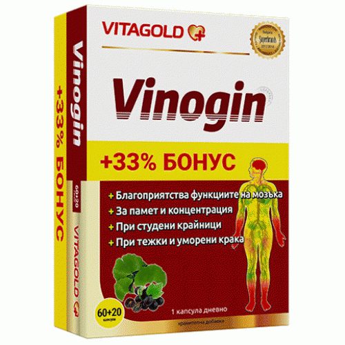 VINOGIN 60 + 20 capsules / Vinogin UK