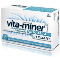 Vita-miner Prenatal L-folate x 30 tablets, pregnancy supplements UK