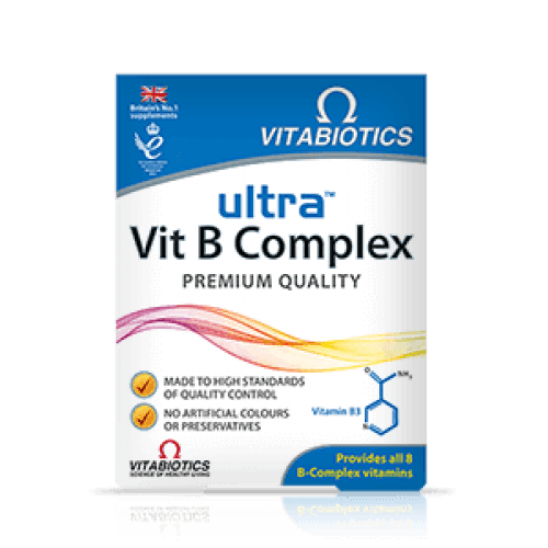 VITABIOTICS - ULTRA VITAMIN B COMPLEX 60 tablets UK