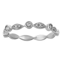 White gold Diamond Anniversary Ring UK