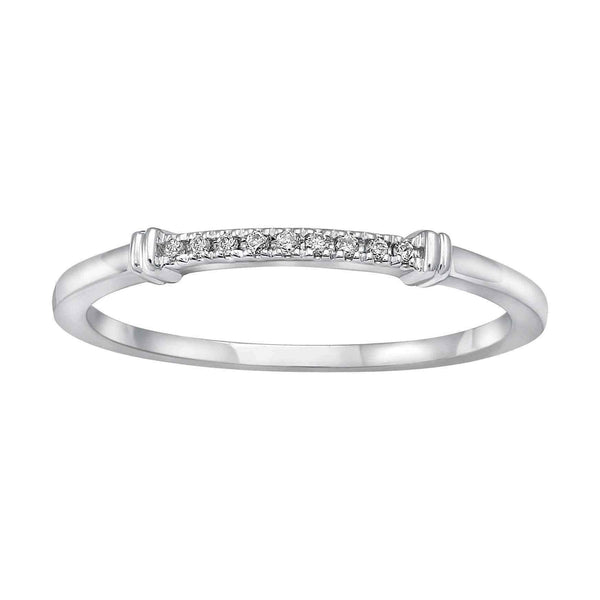 White gold diamond band rings | 14k Stackable Ring UK