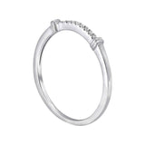 White gold diamond band rings | 14k Stackable Ring UK