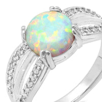 White opal engagement rings | Ladies Ring UK